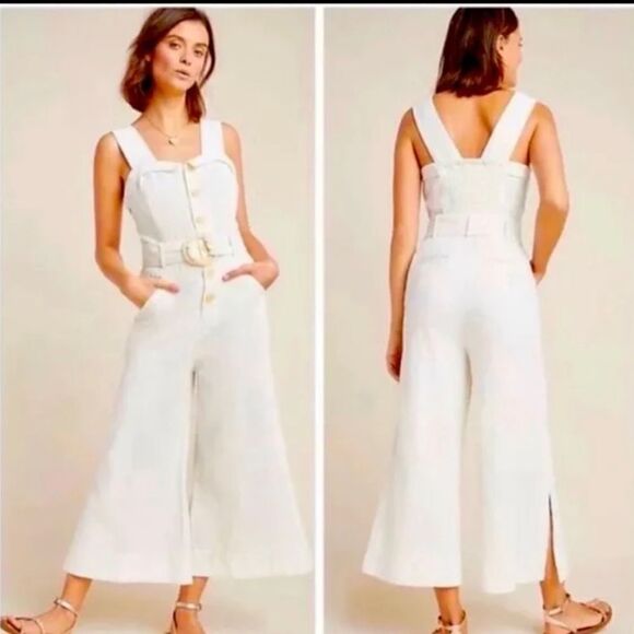 NWT Anthropologie Cape Cod Jumpsuit Size 12 - Picture 1 of 10